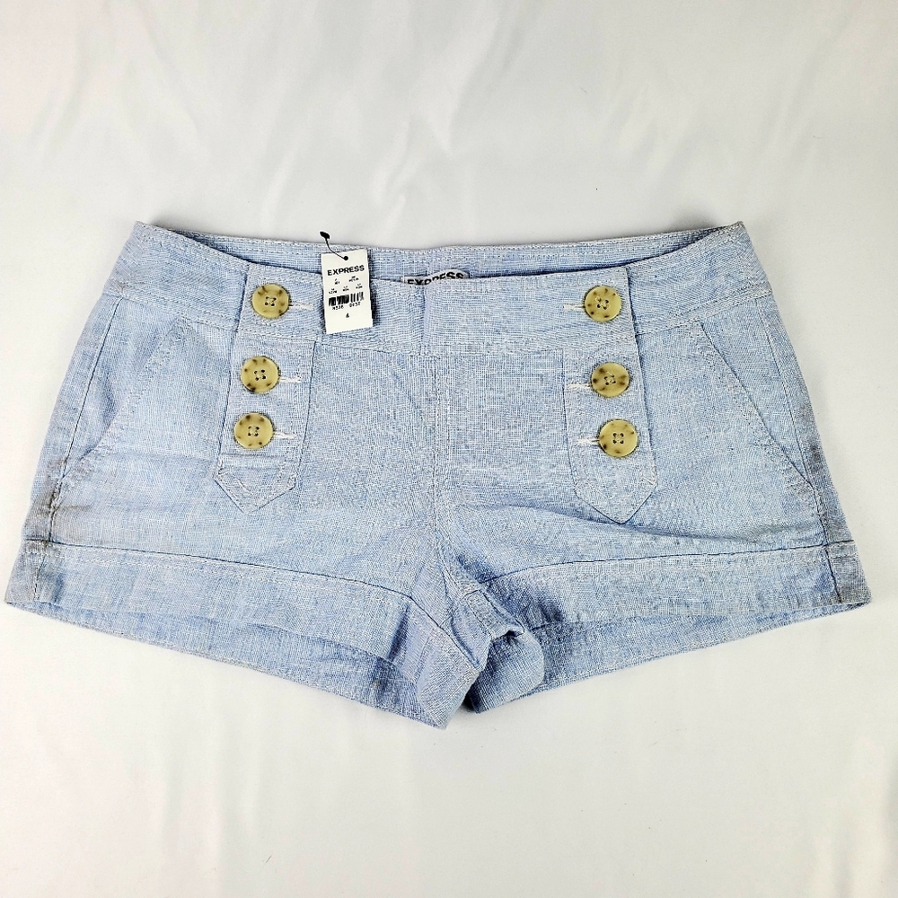 Womens Express Sailor Six Button Shorts